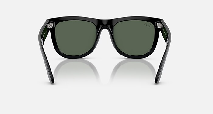 Ray-Ban Sunglasses Unisex Wayfarer Reverse - Opal Beige & Honey Frame Blue Lenses 50-22