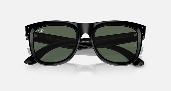 Ray-Ban Sunglasses Unisex Wayfarer Reverse - Opal Beige & Honey Frame Blue Lenses 50-22