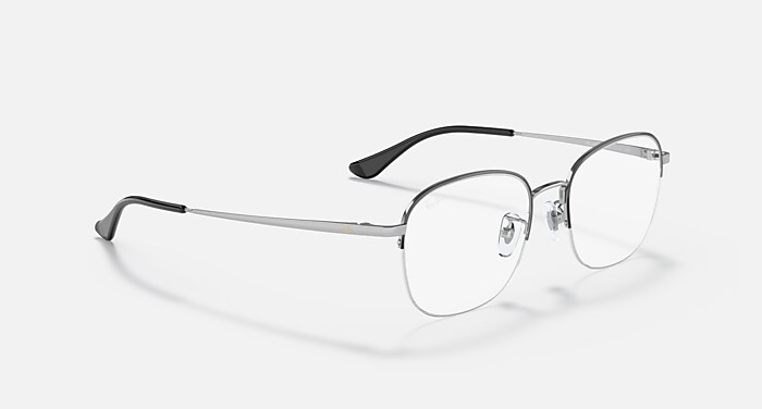 RB6458 OPTICS Eyeglasses with Black On Silver Frame