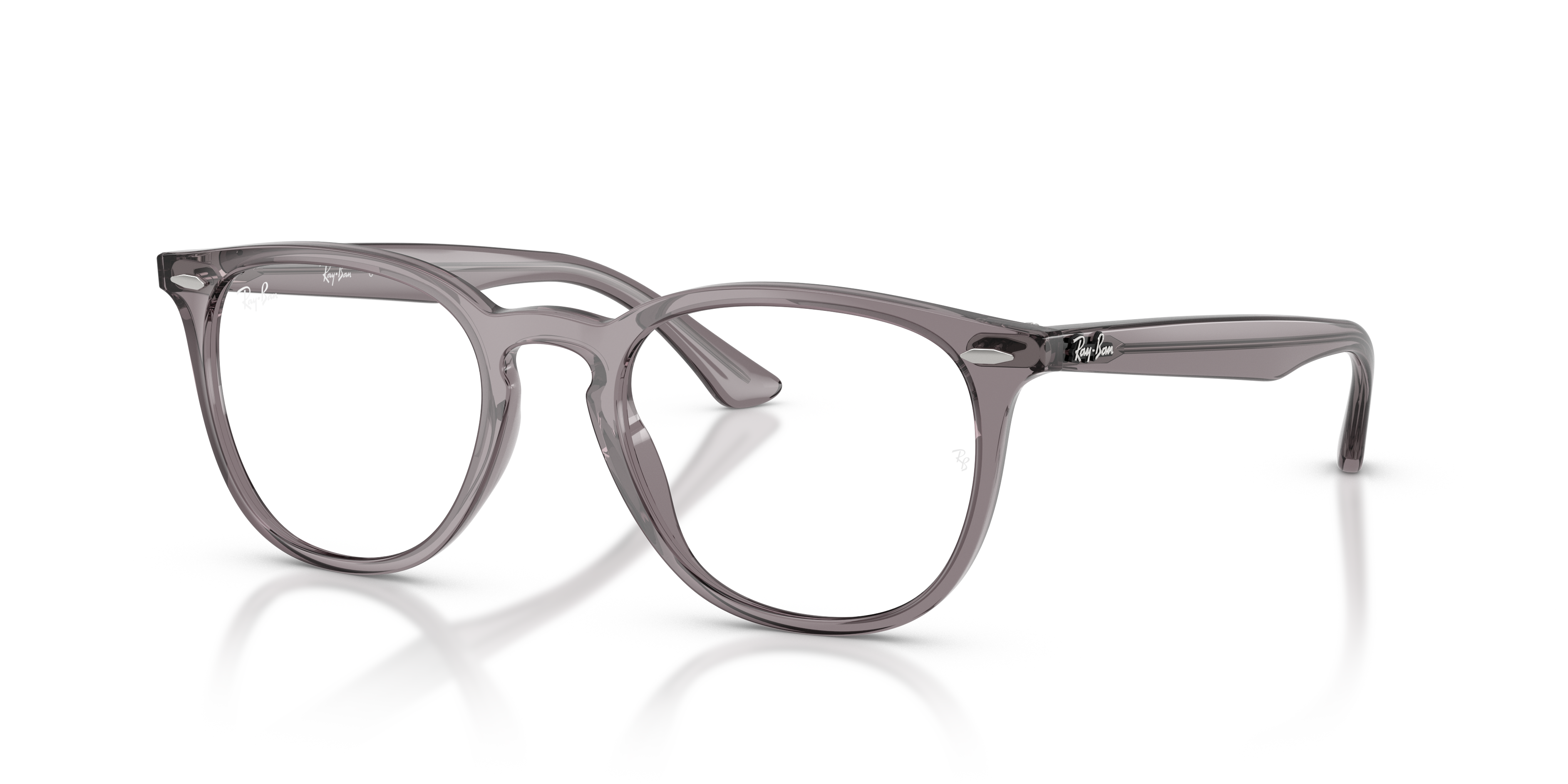 RB7159 OPTICS Polished Transparent Grey Frame Clear Lenses 50-20