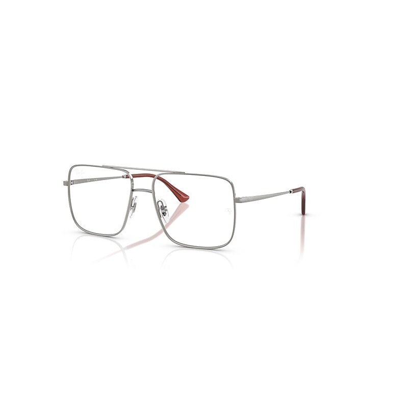 RAY BAN ARI OPTICS  GUNMETAL FASSUNG KLAR GLAS POLARISIERT 56-16