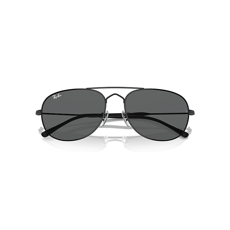 Ray-Ban Bain Bridge Sunglasses Black Frame Grey Lenses 57-17