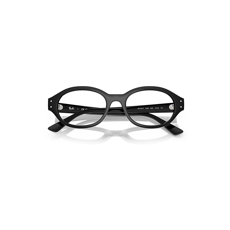 Ray Ban Shilo Optics Bio-based Eyeglasses Black Frame Clear Lenses Polarized 54-20 In Black
