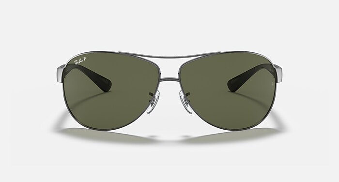Ray-Ban Sunglasses Man Rb3386 - Gunmetal Frame Green Lenses 63-13 Polarized