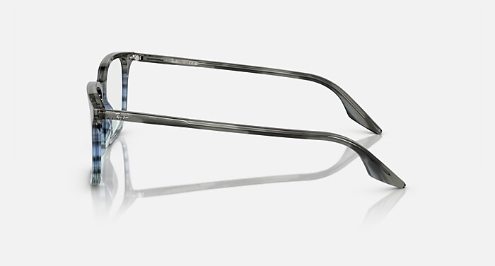 RB5421 OPTICS Eyeglasses with Striped Grey & Blue Frame 