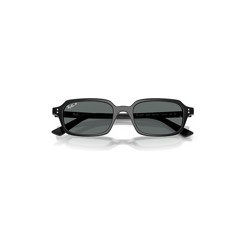 Ray Ban Zuri Bio-based Sunglasses Black Frame Grey Lenses Polarized 51-19 In Black