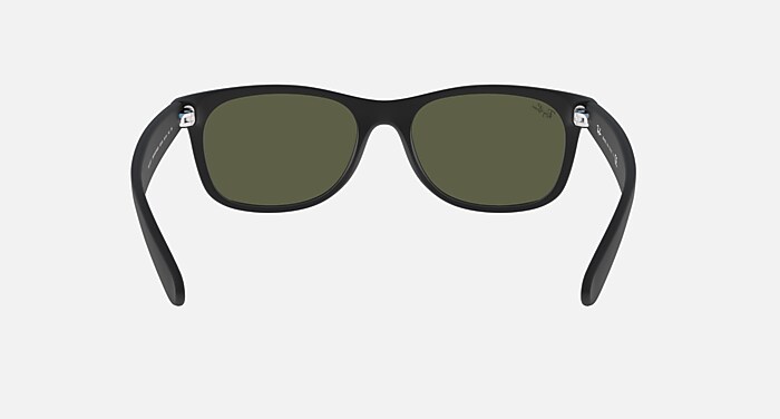 NEW WAYFARER FLASH Sunglasses in Rubber Black and Silver Flash