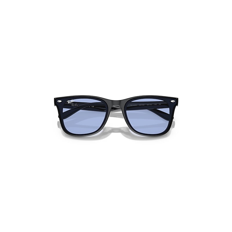 Ray-Ban Rb4420 Sunglasses Black Frame Blue Lenses 65-18