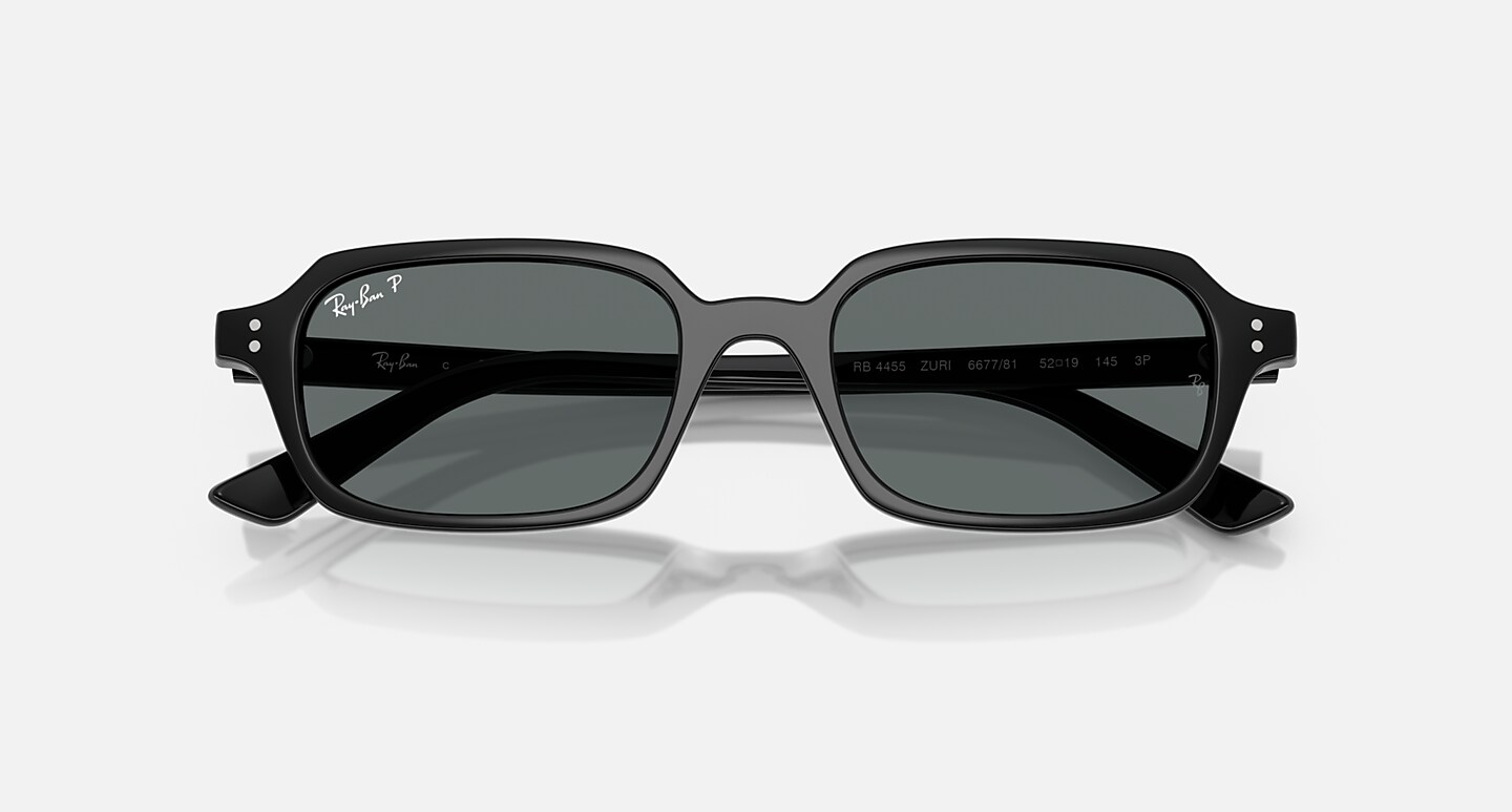 Ray-Ban Sunglasses Unisex Zuri Bio-based - Black Frame Grey Lenses 52-19 Polarized