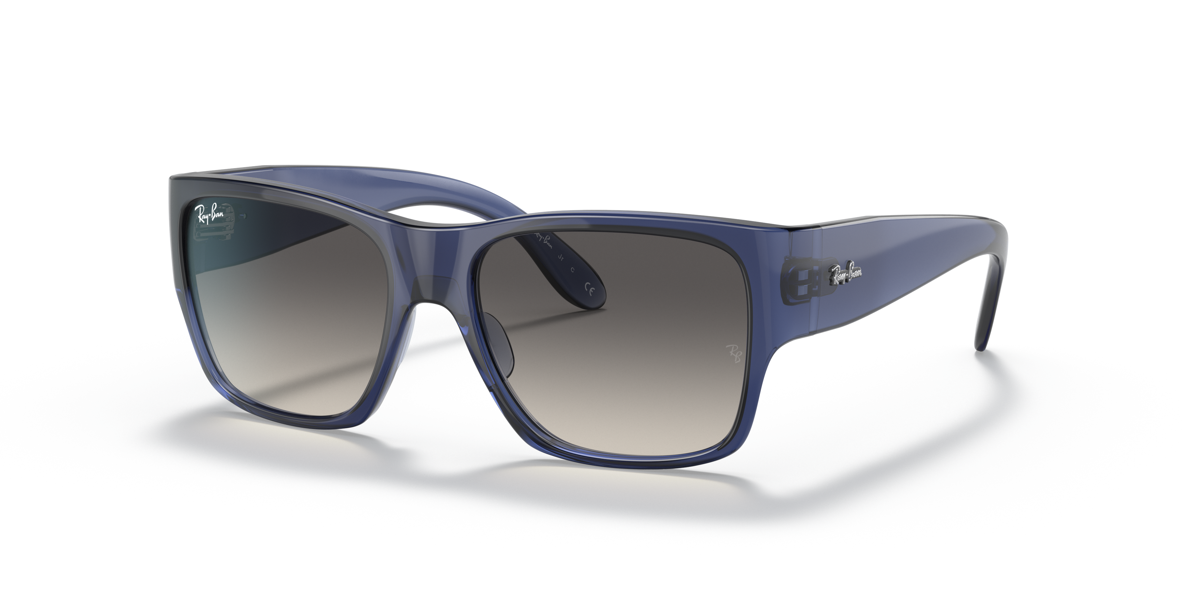 NOMAD KIDS Polished Transparent Blue Frame Grey Gradient Lenses 51-16