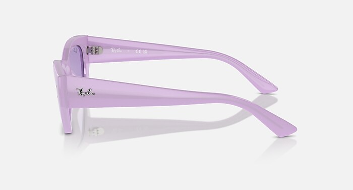 Ray-Ban Sunglasses Unisex Zena Bio-based - Lilac Frame Violet Lenses 49-22