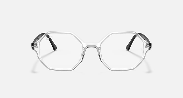 Ray-Ban Eyeglasses Woman Britt Optics Prescription - Shiny Black Frame Clear Lenses 54-20