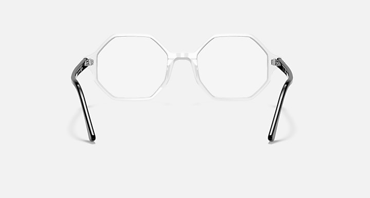 Ray-Ban Eyeglasses Woman Britt Optics Prescription - Shiny Black Frame Clear Lenses 54-20