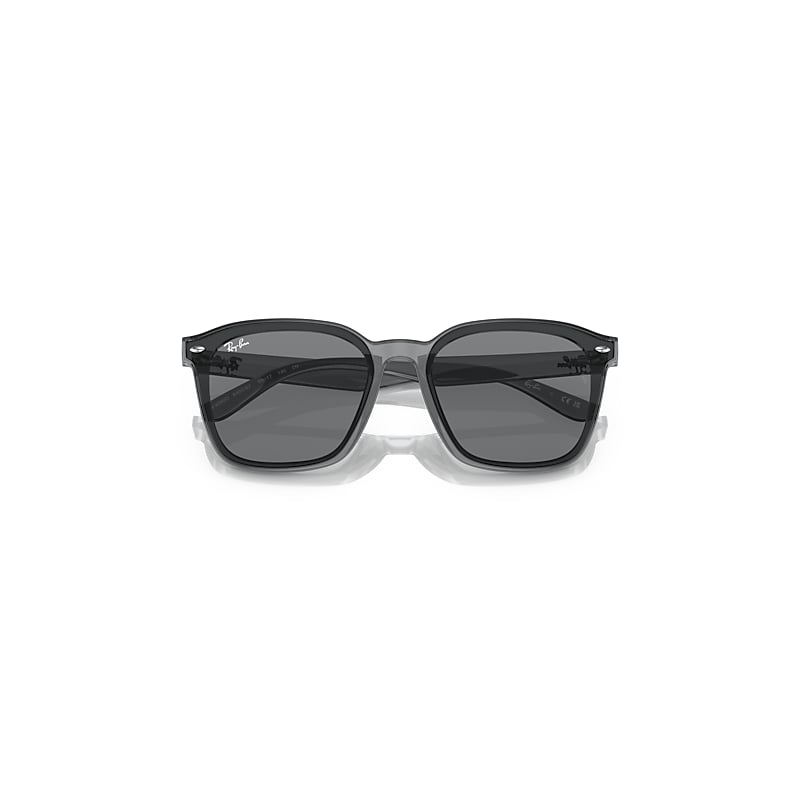 Ray Ban Rb4392d Sunglasses Transparent Grey Frame Grey Lenses 66-17 In Transparent Grey