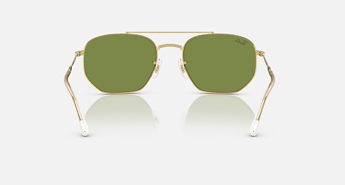 RB3707 REVISITED Sunglasses in Arista Gold and Green - RB3707