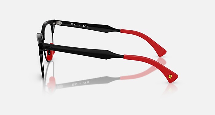 Ray-Ban Eyeglasses Unisex Rb3807vm Optics Scuderia Ferrari Collection Prescription - Brushed Silver Frame Clear Lenses 51-21 Polarized