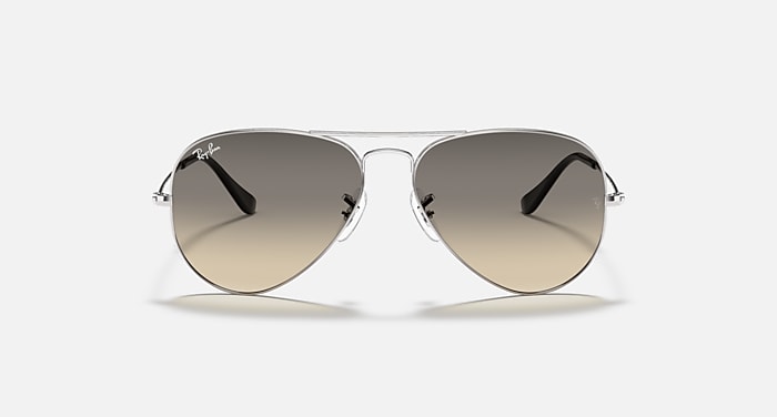 Gafas de Sol AVIATOR GRADIENT en Plateado y Gris Degradado