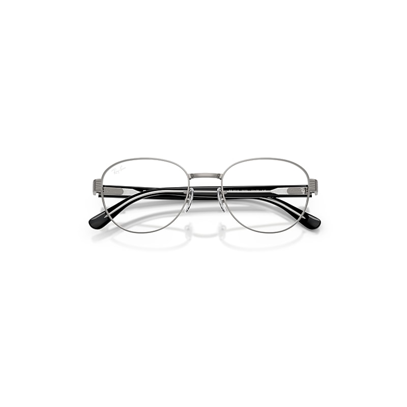 Ray Ban Rb6543 Optics Eyeglasses Black On Transparent Frame Clear Lenses Polarized 52-20 In Black