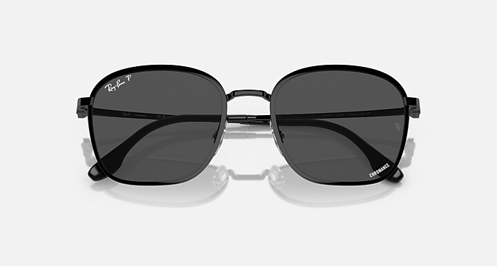 Ray-Ban Sunglasses Unisex Rb3720 - Black Frame Grey Lenses 55-20 Polarized