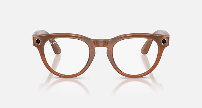 RAY-BAN | META HEADLINER Sunglasses in Caramel and Clear/Sapphire 