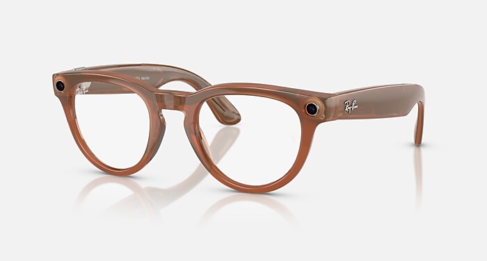 RAY-BAN | META HEADLINER Sunglasses in Caramel and Clear/Sapphire 