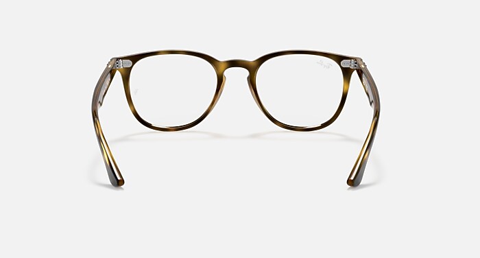 Ray-Ban Eyeglasses Unisex Rb7159 Optics Prescription - Transparent Fantasy Blu/gray Frame Clear Lenses 52-20 Polarized
