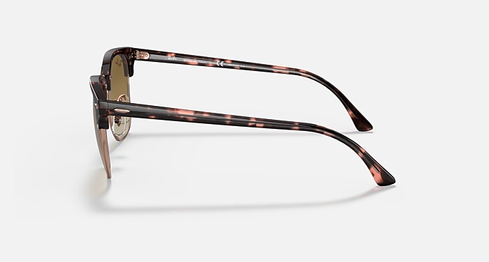 Ray-Ban Sunglasses Clubmaster Fleck Brown & Blue Frame Brown Lenses