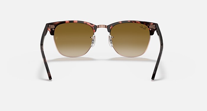 Ray-Ban Sunglasses Clubmaster Fleck Brown & Blue Frame Brown Lenses
