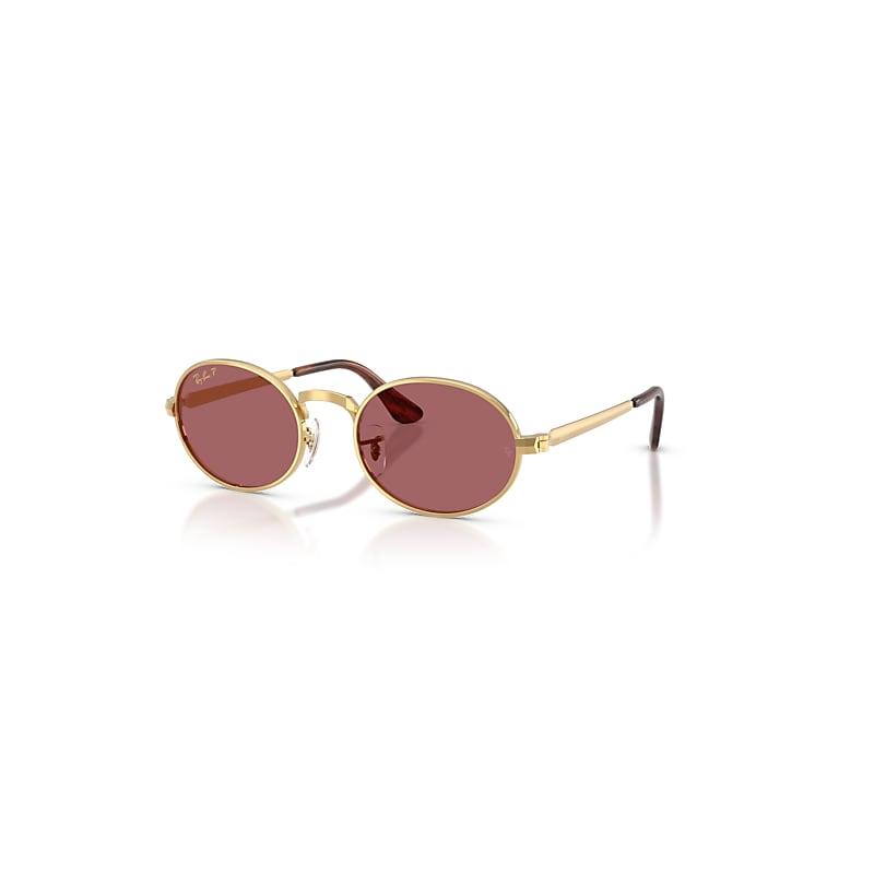 Ray-Ban Sunglasses   By A$Ap Rocky - Arista Gold Frame Violet Lenses Polarized 54-21, RB3931