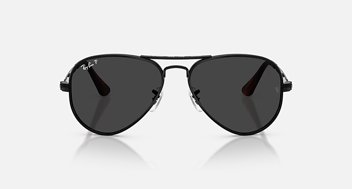Ray-Ban Sunglasses Unisex Aviator Max - Black Frame Black Lenses 58-16 Polarized