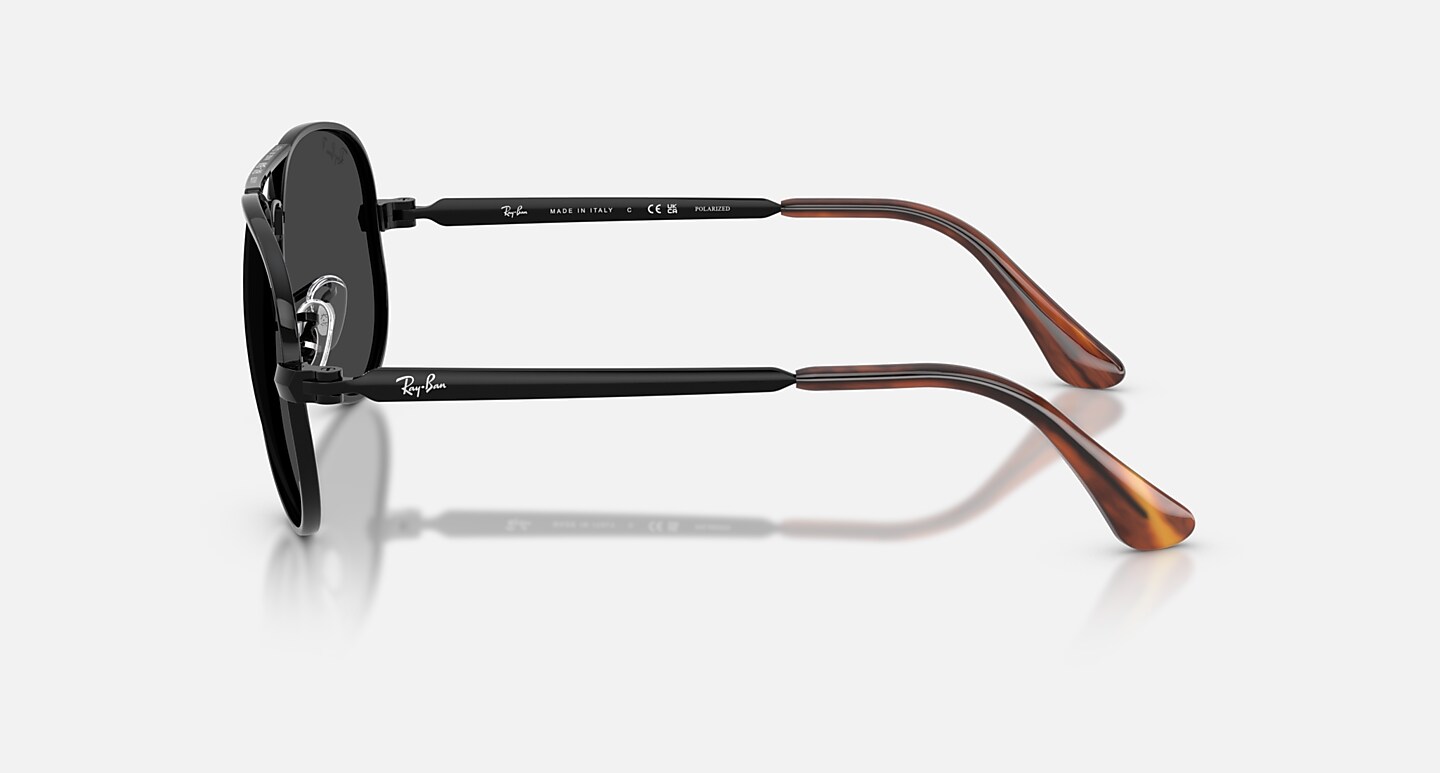 Ray-Ban Sunglasses Unisex Aviator Max - Black Frame Black Lenses 58-16 Polarized