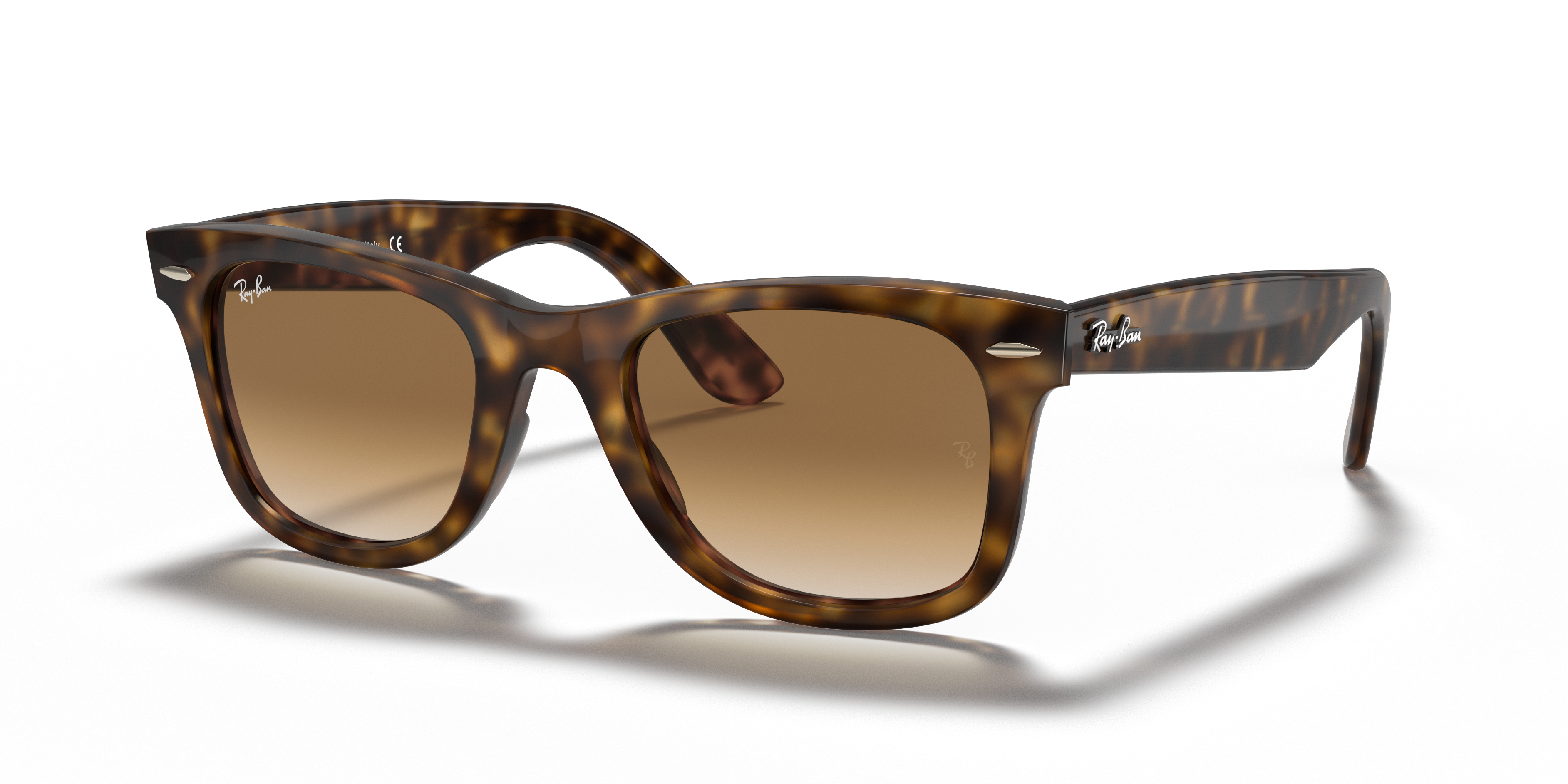 WAYFARER EASE Polished Light Havana Frame Light Brown Gradient Lenses 50-22