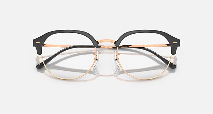 RB7229 OPTICS Eyeglasses with Dark Grey On Rose Gold Frame