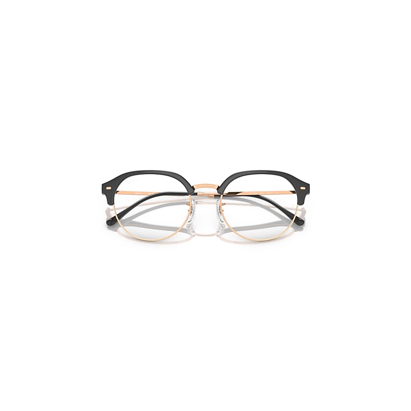 ∵Rey∵ RB7229 OPTICS Eyeglasses with Dark Grey On Rose Gold Frame