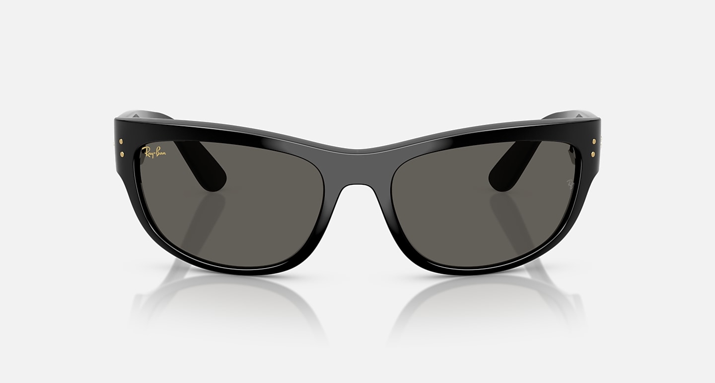 Ray-Ban A$AP Rocky Sunglasses Unisex Mega Balorama Blacked Out Collection - Black Frame Grey Lenses 63-19