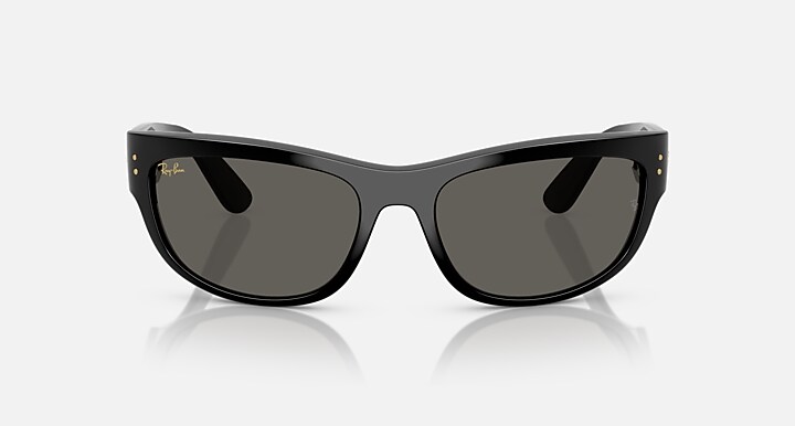 Ray-Ban A$AP Rocky Sunglasses Unisex Mega Balorama Blacked Out Collection - Black Frame Grey Lenses 63-19