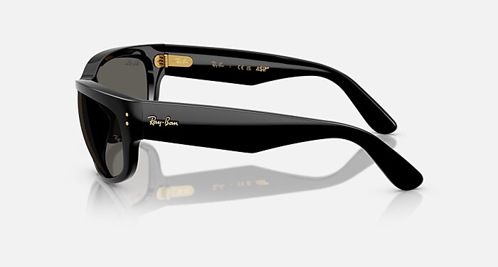 Ray-Ban A$AP Rocky Sunglasses Unisex Mega Balorama Blacked Out Collection - Black Frame Grey Lenses 63-19