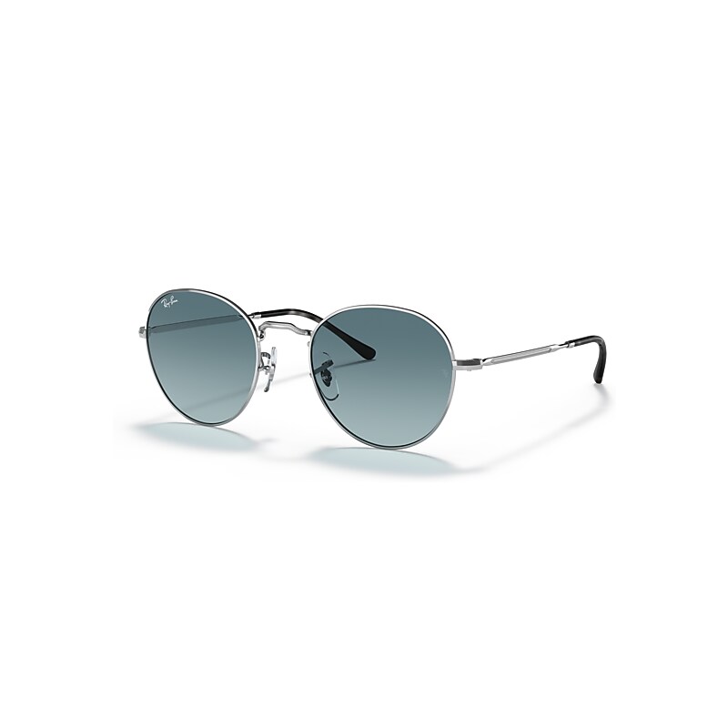 Ray-Ban Sunglasses Unisex David - Silver Frame Blue Lenses 51-20