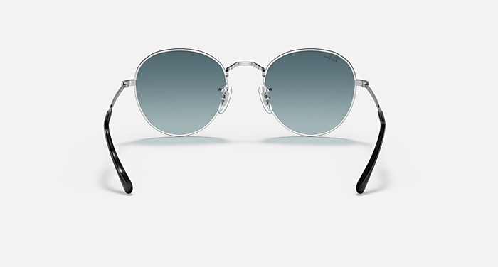 Ray-Ban Sunglasses Unisex David - Silver Frame Blue Lenses 53-20