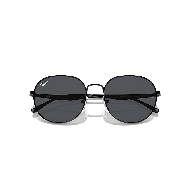 Ray Ban Rb3727d Sunglasses Black Frame Grey Lenses 57-19 In Black