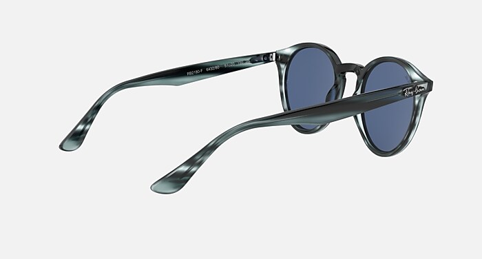 超大人気！！Ray-BanRB2180F RB2180 Sunglasses in Striped Blue Havana and Dark Blue - RB2180F