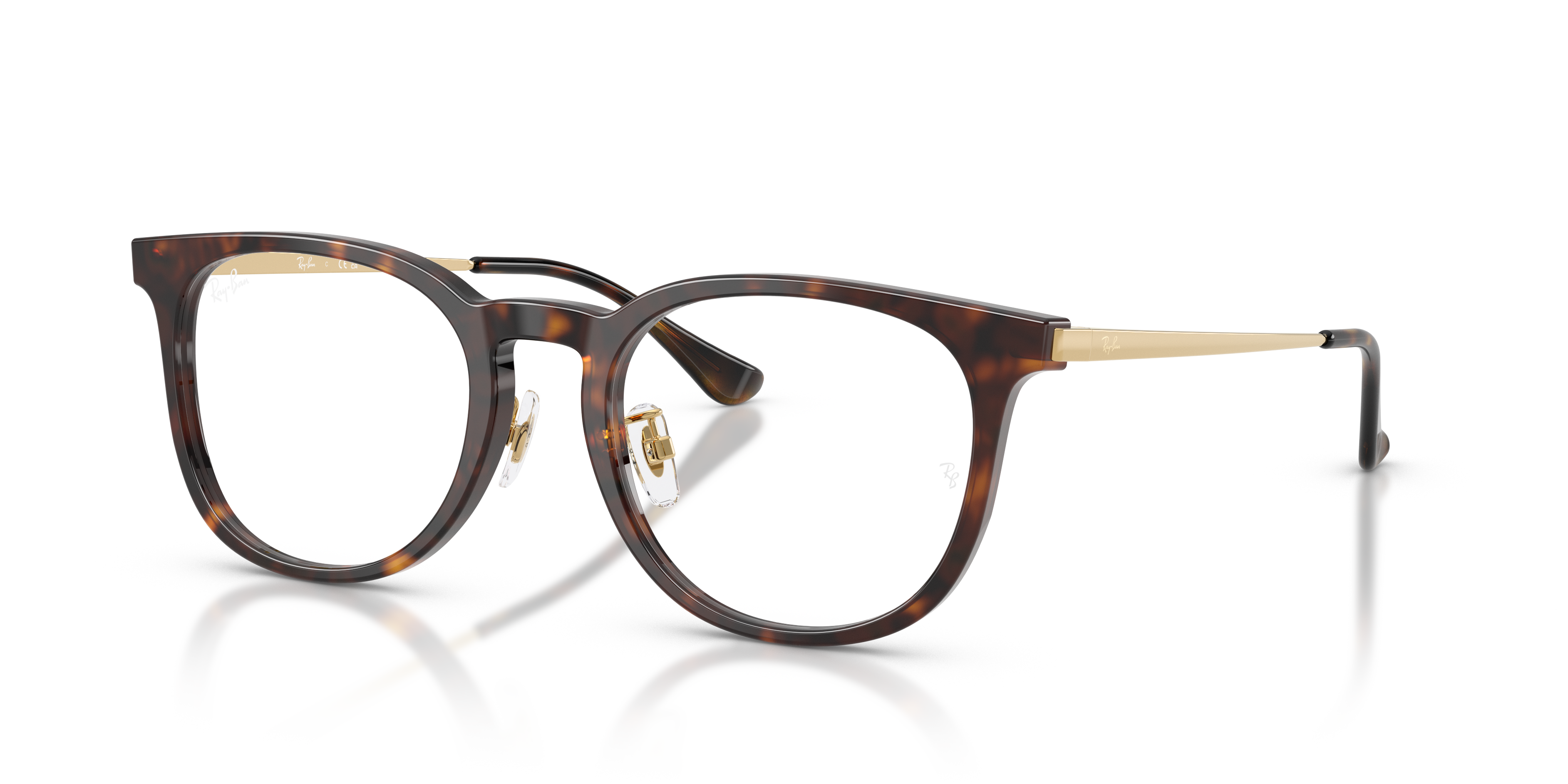 RB5453D OPTICS Polished Havana Frame Clear Lenses 52-20