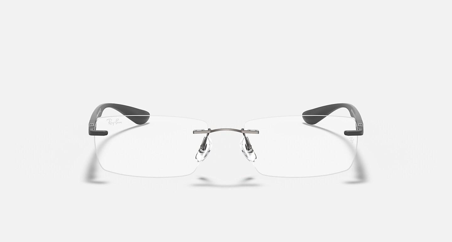 Ray-Ban Eyeglasses Rb8724 Optics Grey Frame Clear Lenses