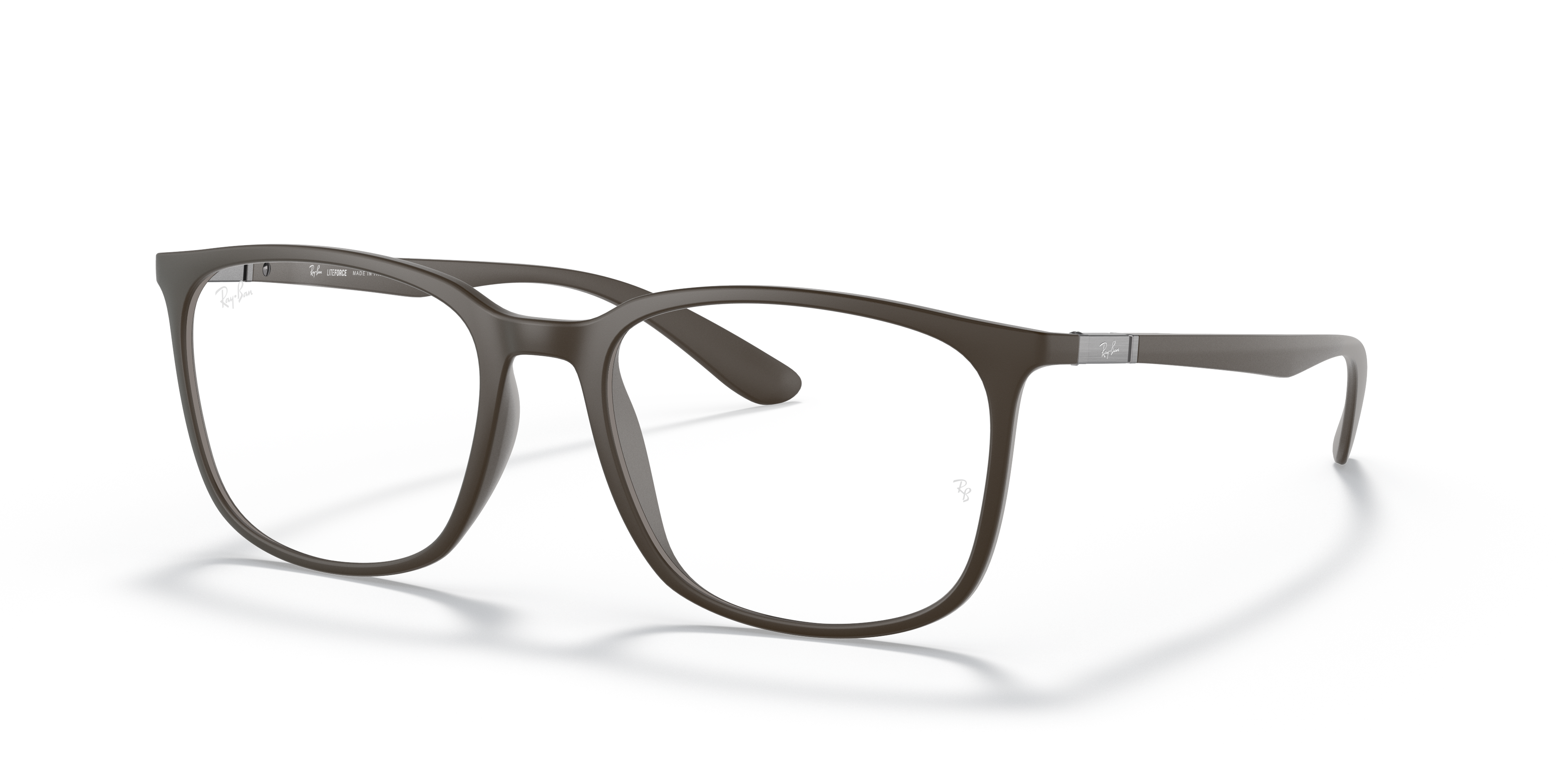 RB7199 OPTICS Matte Brown Frame Clear Lenses 52-18