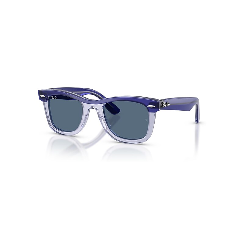 Ray-Ban Sunglasses Children Mini Street Neat - Blue Transparent Frame Blue Lenses 45-20