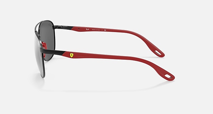 Ray-Ban Sunglasses Man Rb3659m Scuderia Ferrari Collection - Silver Frame Blue Lenses Polarized 57-17