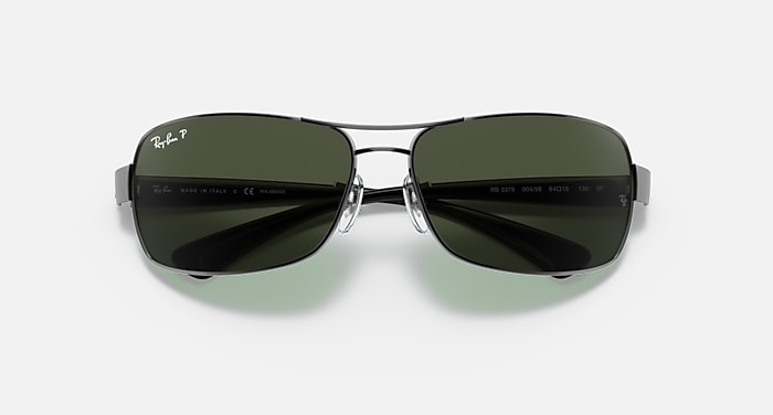 Ray-Ban Sunglasses Rb3379 Black Frame Green Lenses