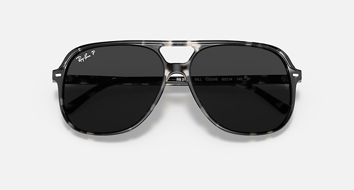 Ray-Ban Sunglasses Unisex Bill - Black Frame Green Lenses Polarized 56-14
