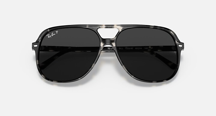 Ray-Ban 0RB2198 BILL 抛光 灰色哈瓦那 SUN_Closed Front