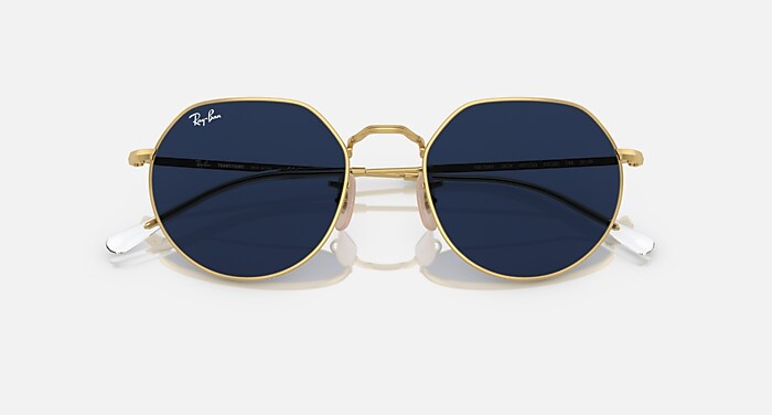 JACK TRANSITIONS® Sunglasses in Arista Gold and Clear/Blue 